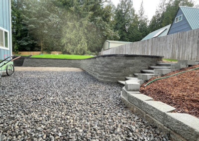 Completed Terrace Wall with Stairs