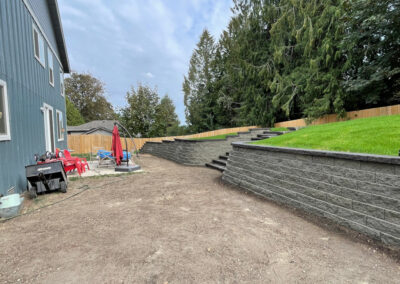 Terrace Wall with Hydroseed