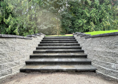 Terrace Wall with Stairs