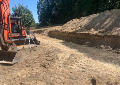 Excavating for Terrace Wall